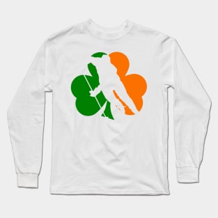 Shamrock Hockey Flag Long Sleeve T-Shirt